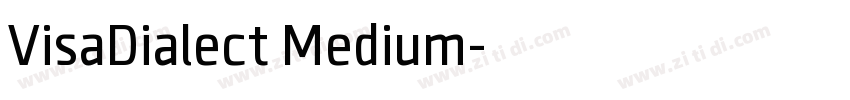 VisaDialect Medium字体转换